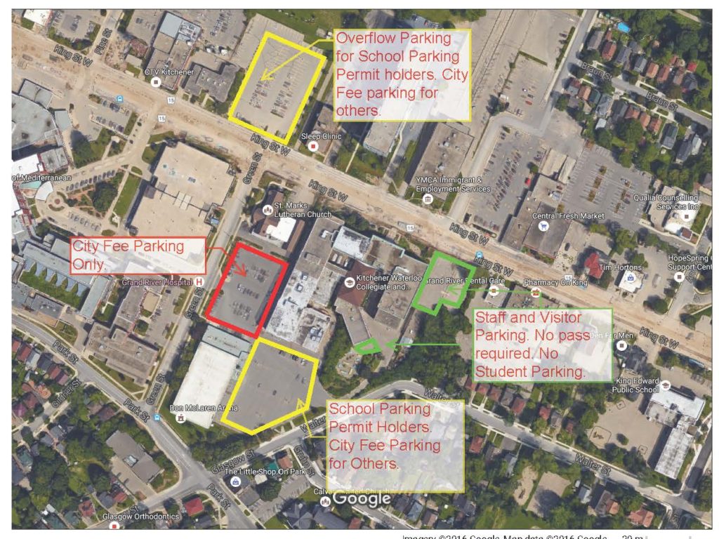 School Parking (KitchenerWaterloo Collegiate)